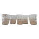 Vintage carved chiseled glasses