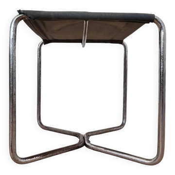 Chrome Bauhaus stool Thonet B8 by Marcel Breuer, 1930 'Eisengarn'