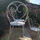 Lot of wrought iron chairs and armchairs