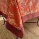 Floral printed tablecloth with border - Linvosges - cotton - 140x150 cm