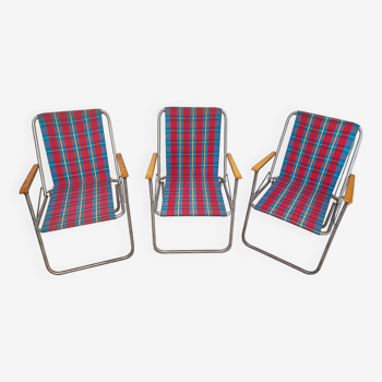 Folding camping chairs