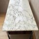 Bureau Knoll design marbre blanc