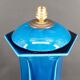 Important Porcelain Lamp with Blue Crackle Enamel, France, Circa 1940