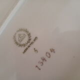 Oval porcelain dish Bavaria beige golden led