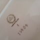 Oval porcelain dish Bavaria beige golden led