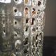 Old ceiling lamp lamp vintage white glass diamond tip ø 14 cm 100% 1970 vintage