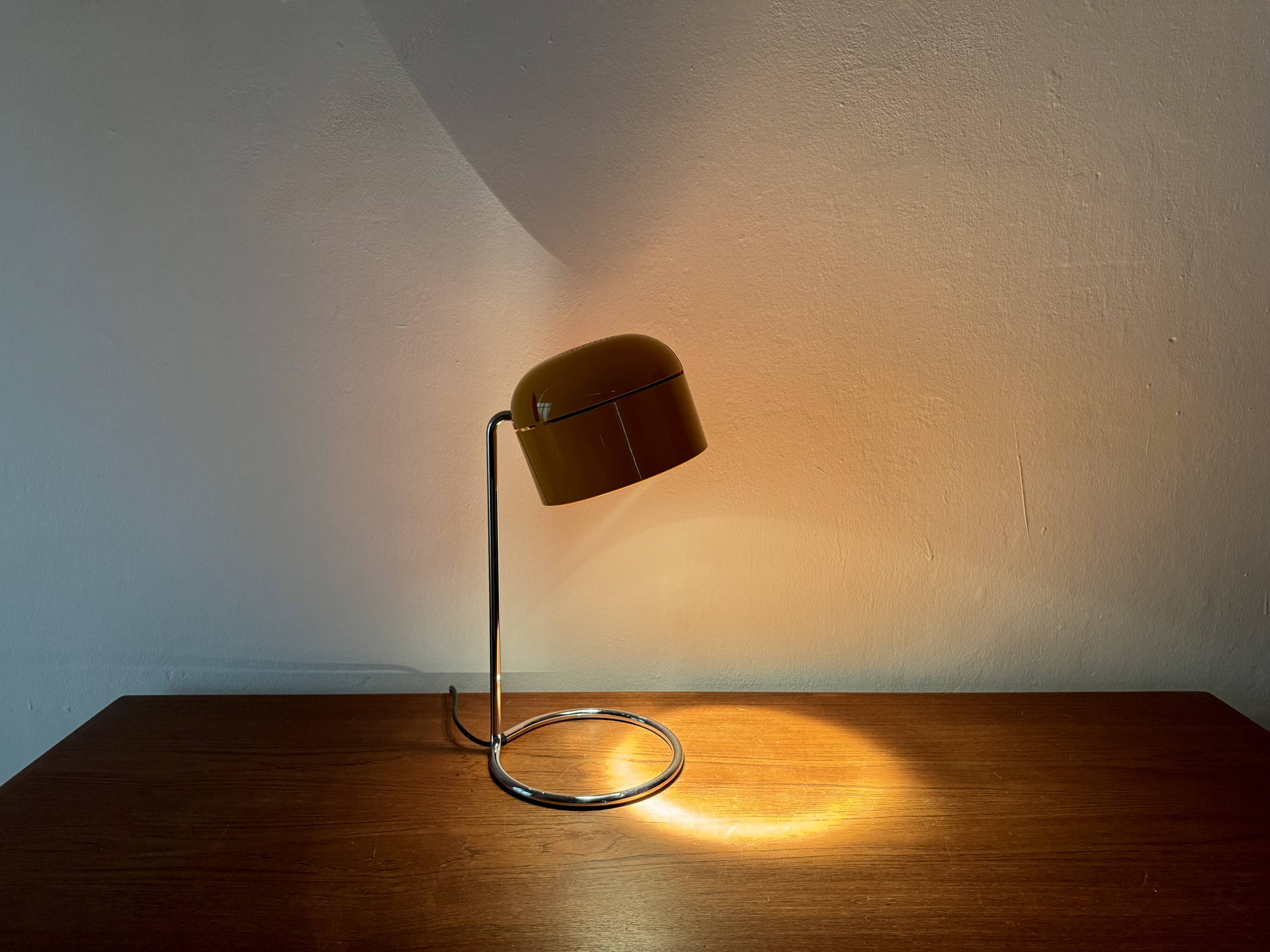 1 of 3 Adjustable Space Age Spot Table Lamps by Arnold Berges for Staff