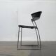 Set of stackable chairs model Juliette in postmodern Italian metal by Hannes Wettstein for Cerruti Baleri, 1980s.