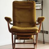 Folding recliner armchair