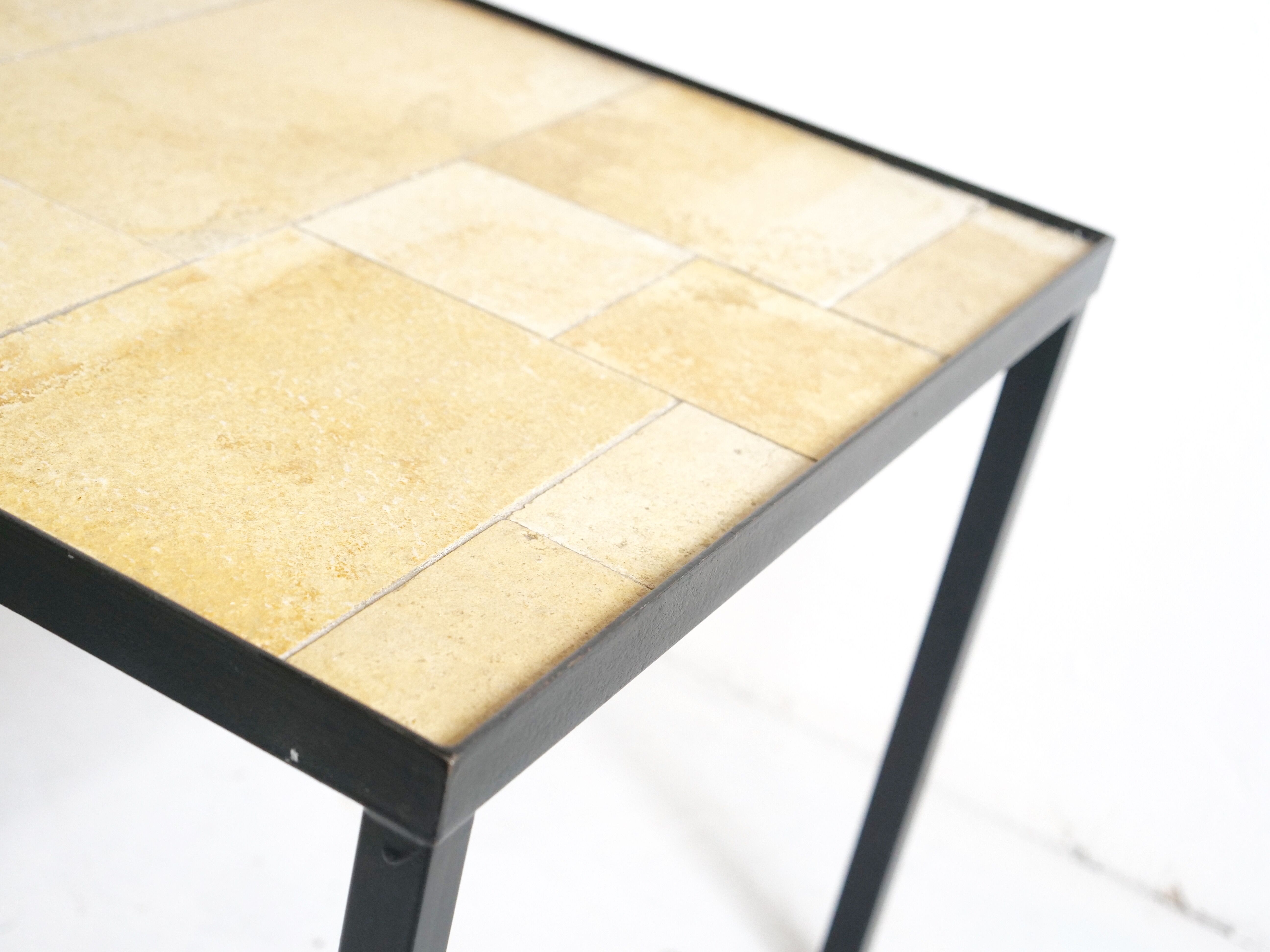 French stone mosaic coffee table year 50