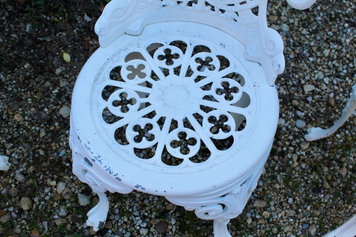 Garden chairs cast aluminum