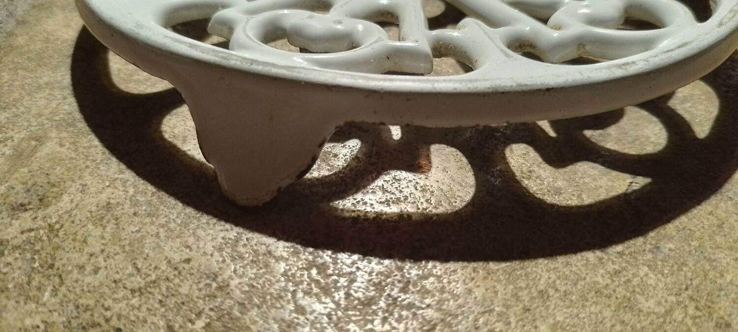 Vintage cast iron trivet