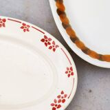 Set of 6 old earthenware dishes