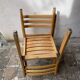 Series of 6 XXth chairs in varnished oak