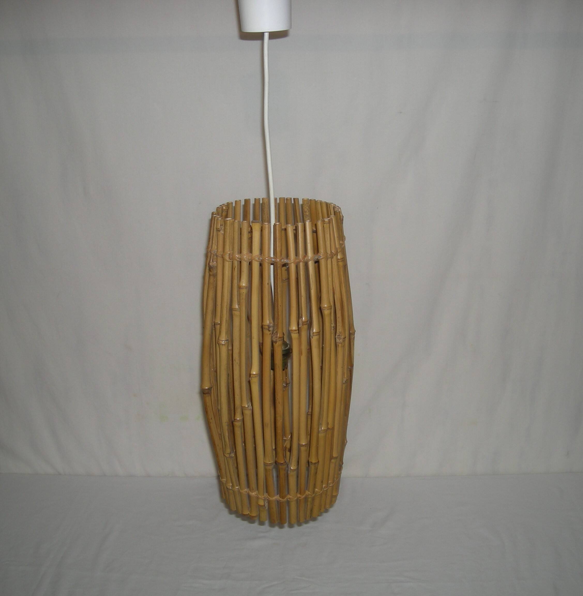 Bamboo pendant light from the 50s - 60s