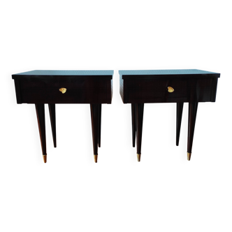 Paire de tables de chevet vintage 1966