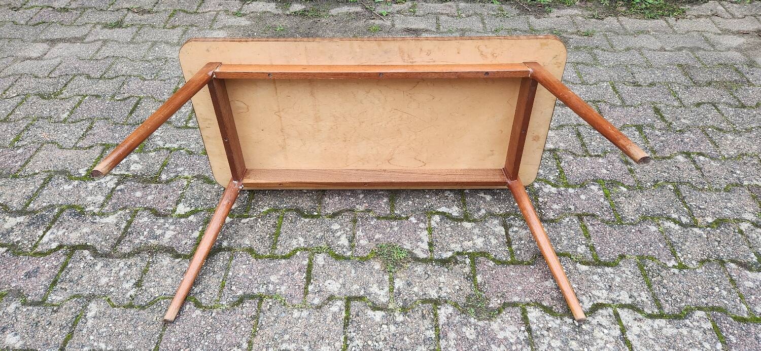 Table basse formica et bois massif