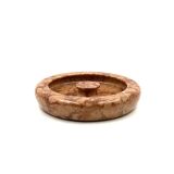 Angelo Mangiarotti style red marble centerpiece / bowl, Knoll Int. Italy 1970s