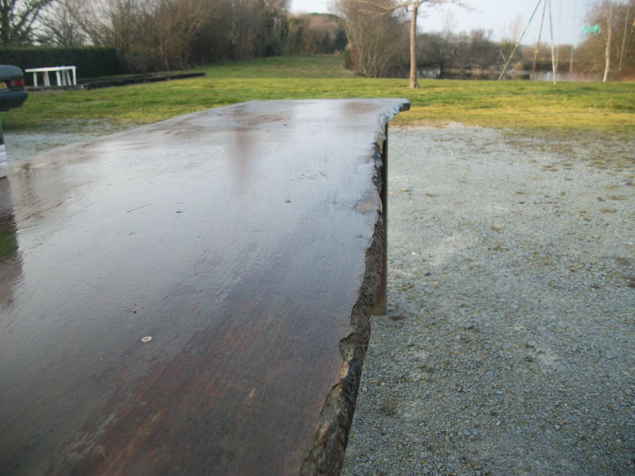 Brutalist farmhouse table