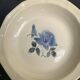 Hollow dish with blue rose motif, octagonal, vintage Digoin