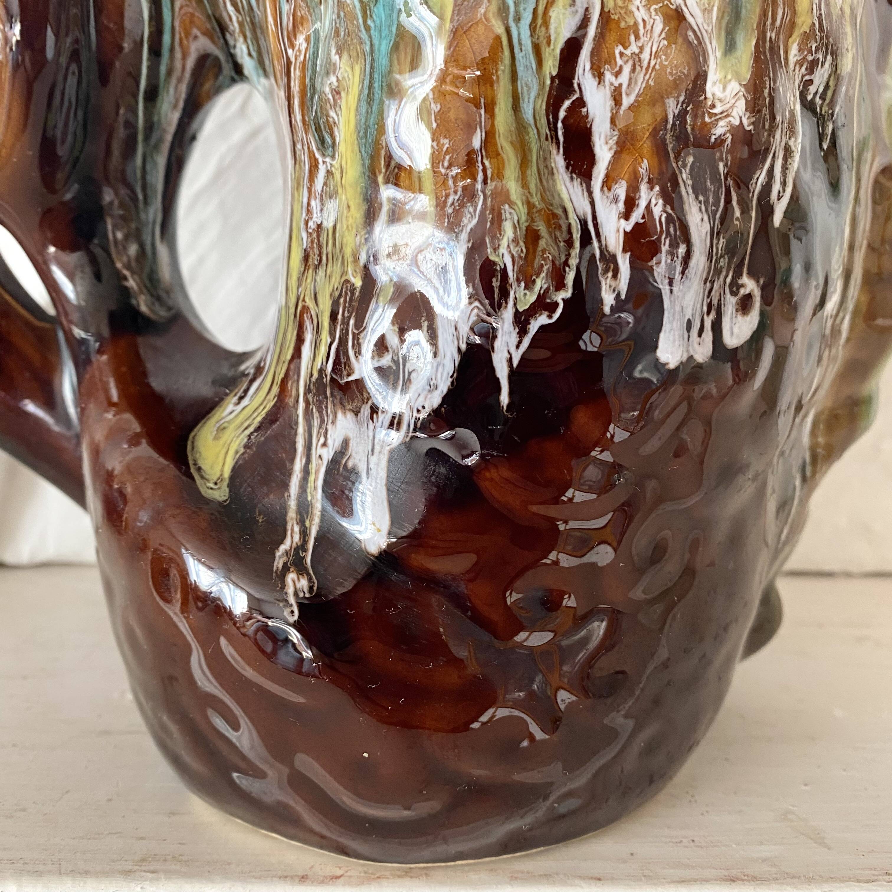 30 cm fish vase, 1970s zoomorphic vase.