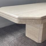 70s travertine coffee table