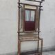Bamboo coat rack with mirror and umbrella stand – 1920
