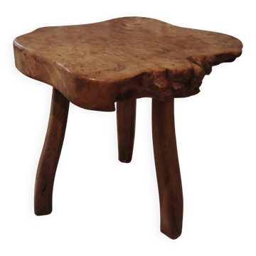 Small brutalist tripod coffee table