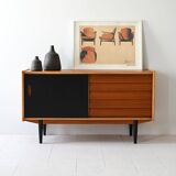 Scandinavian sideboard black accents