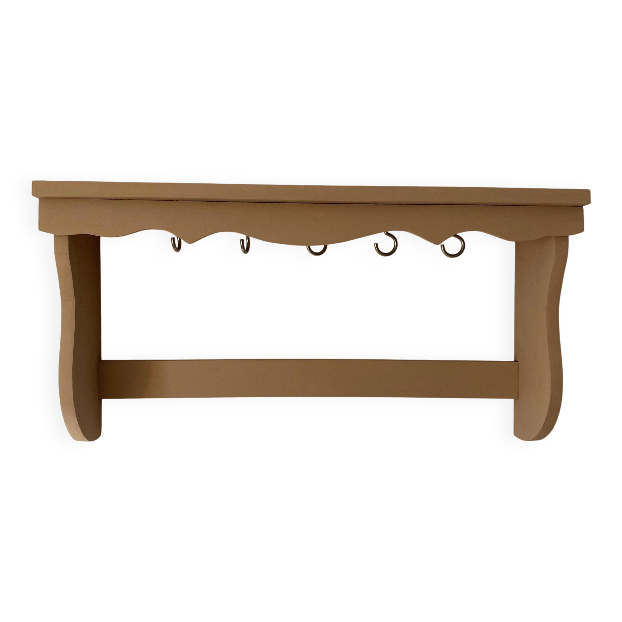 Antique wooden wall shelf