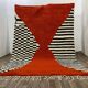 Handmade Moroccan rug, natural wool, 3x2 m.