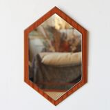 Teak diamond mirror - Scandinavian