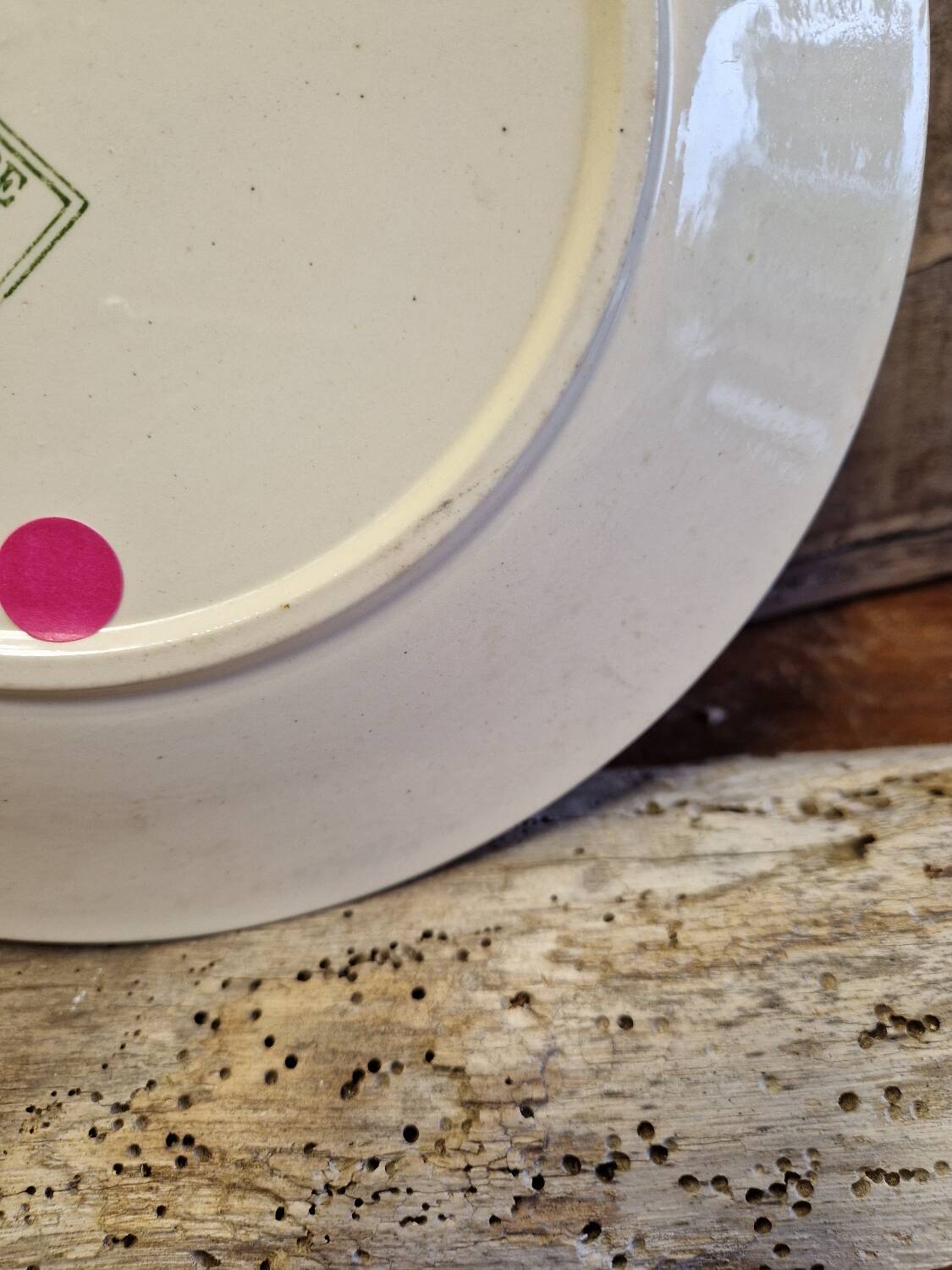 Old flat plate Sarreguemines