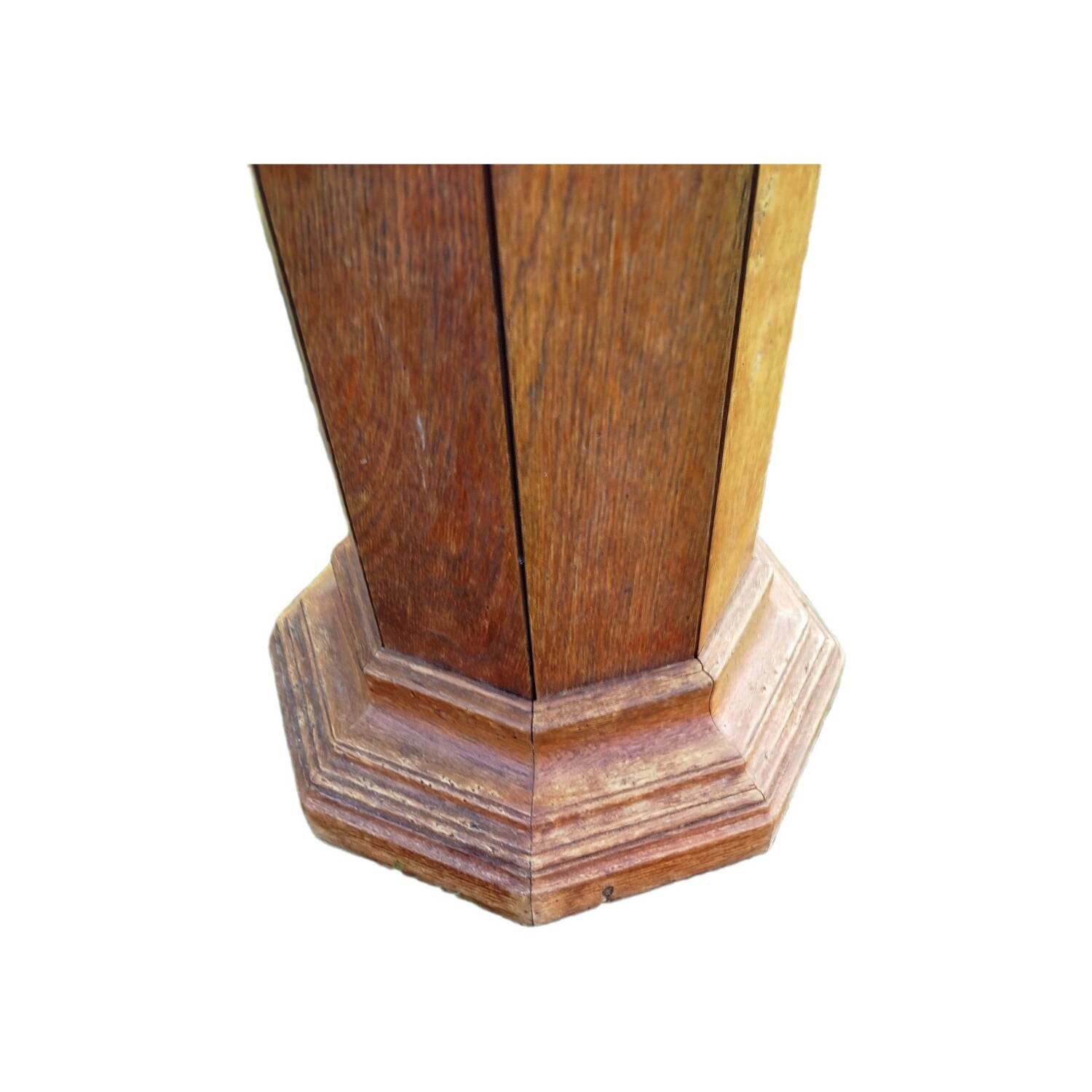 Solid oak column 1900