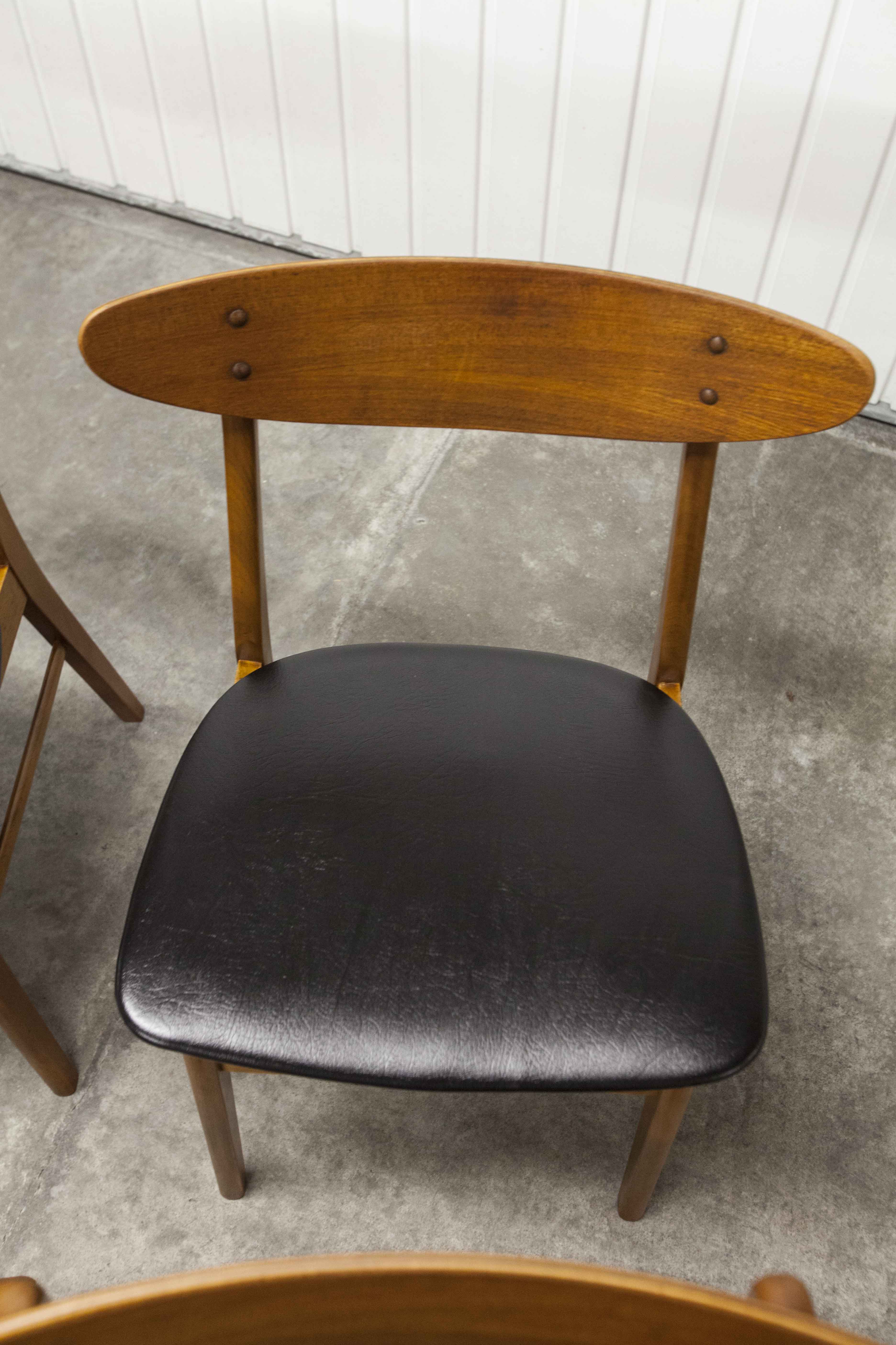 Lot de 6 chaises Farstrup 210 teck en hêtre 1965