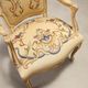 Pair of antique baroque style armchairs in carved wood, Italy, 19th century.