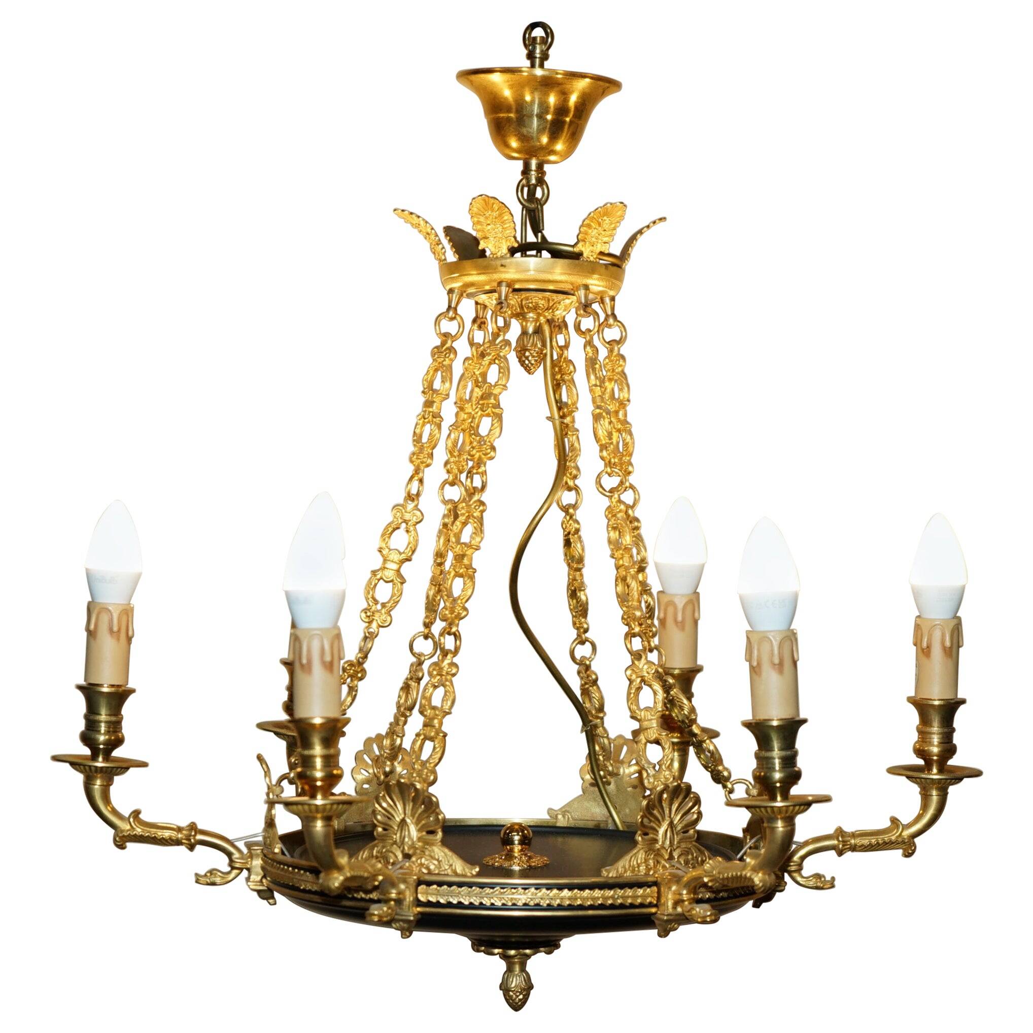 24-carat gold-plated bronze chandeliers L'Originale Italy
