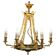 24-carat gold-plated bronze chandeliers L'Originale Italy