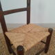 Chaise paillée enfant vintage
