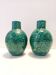 Pair of Handcrafted Green Ceramic Vases by Fanciullacci, Italy