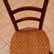 Antique chair with woven straw seat – French rustic style