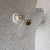 Vintage opaline lace wall light