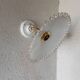 Applique murale vintage opaline dentelle