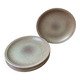 5 flat plates in stoneware