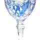Coloured footed glass Anna Hutte (Germany) model Asti