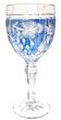 Coloured footed glass Anna Hutte (Germany) model Asti