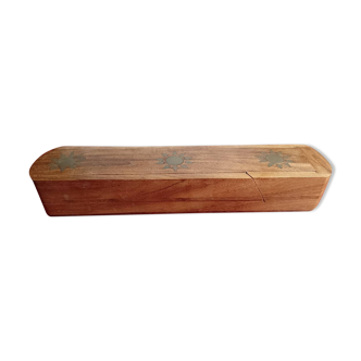 Old wooden pencil box