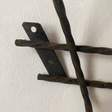 60s double hook wall coat rack