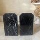 Pair of marble and onyx Art Deco bookends
