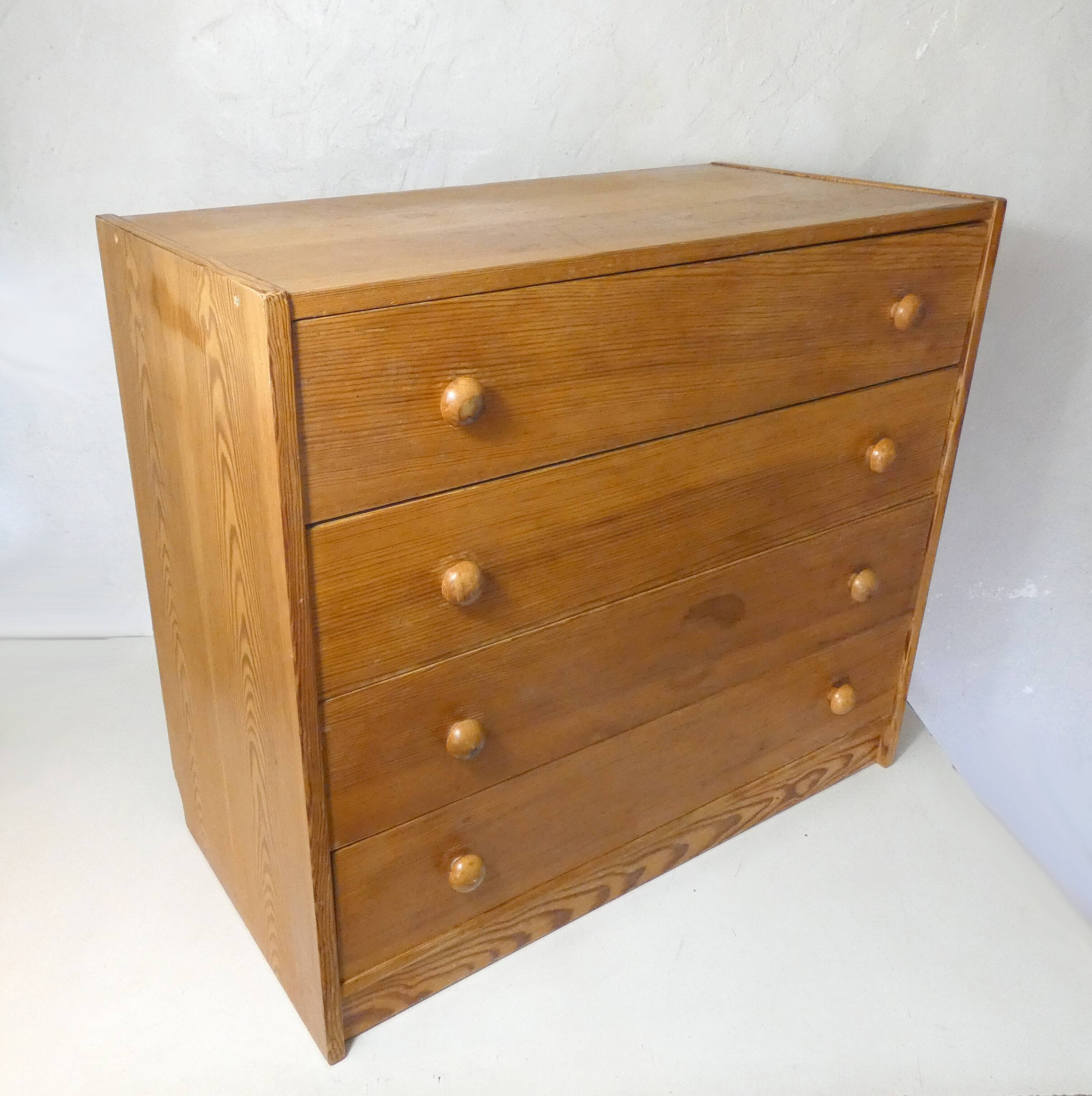 old vintage wooden chest of drawers GDR